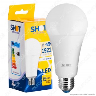 Bot Lighting Shot Lampadina LED E27 Goccia 18W Bulb A67 - mod.