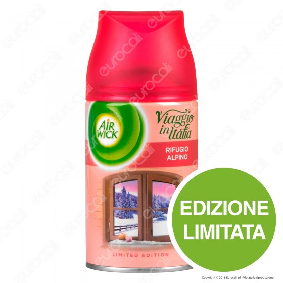 Air Wick Pure Freshmatic Viaggio in Italia Rifugio Alpino - Ricarica Spray da 250ml Air Wick Pure Freshmatic Viaggio in Italia Rifugio Alpino - Ricarica Spray da 250ml