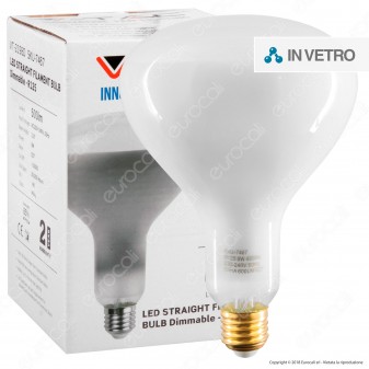 V-Tac VT-2198D Lampadina LED E27 8W Bulb Reflector R125 Filament Dimmerabile - SKU 7466 / 7467 / 7468