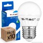 10 Lampadine LED V-Tac VT-1830 E27 4W MiniGlobo G45 - Pack Risparmio [TERMINATO]