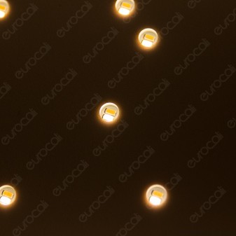 V-Tac VT-7128 Plafoniera LED 8W Forma Quadrata di Colore Oro Effetto Cielo Stellato con Telecomando - SKU 40301
