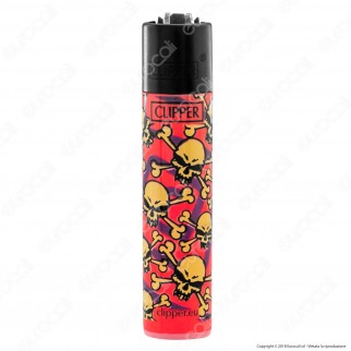 Clipper Large Fantasia Skulls X - Box da 48 Accendini
