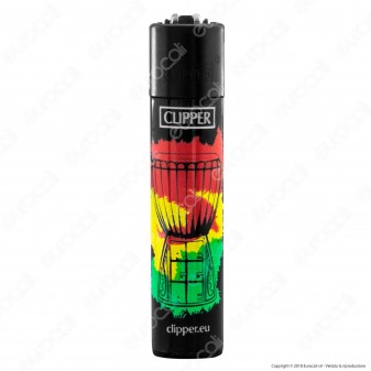 Clipper Large Fantasia Jamaican Vibes - Box da 48 Accendini