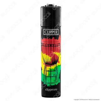 Clipper Large Fantasia Jamaican Vibes - Box da 48 Accendini