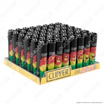Clipper Large Fantasia Jamaican Vibes - Box da 48 Accendini