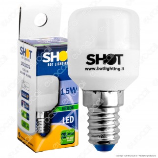 Bot Lighting Shot Lampadina LED E14 1,5W Tubolare Colorata - mod.