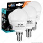 Wiva Tripack Lampadina LED E14 5W MiniGlobo P45 - Confezione 3 Lampadine - mod. 12101000 / 12101004 / 12101008 [TERMINATO]
