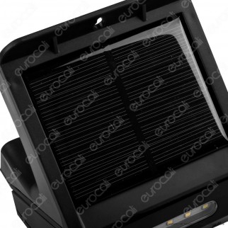 Life Lampada da Muro LED 3W con Pannello Solare e Sensore Colore Nero - mod. 39.9PLS102B