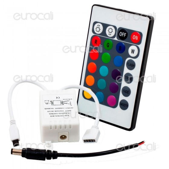 V-Tac Controller per Strisce LED RGB 5050 con Telecomando 24 Tasti - V-Tac Controller per Strisce LED RGB 5050 con Telecomando 24 Tasti -