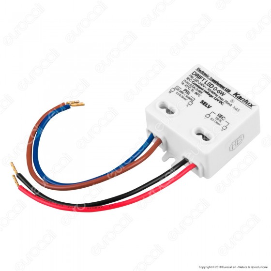 Kanlux Alimentatore 0 - 6W per Lampadine LED 12V - mod. 18040 Kanlux Alimentatore 0 - 6W per Lampadine LED 12V - mod. 18040