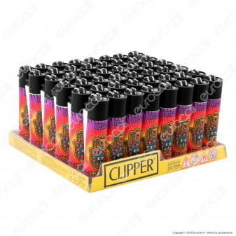 Clipper Large Fantasia Weed Mandala - Box da 48 Accendini