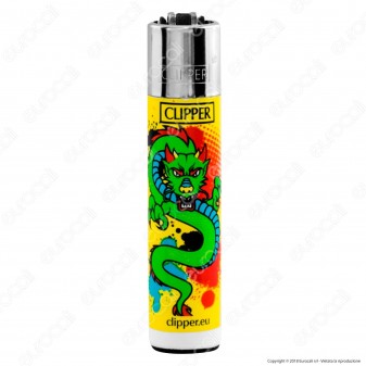 Clipper Large Fantasia Color Dragons - Box da 48 Accendini