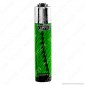 Immagine 3 - Clipper Micro Fantasia Green Weed - Box da 48 Accendini