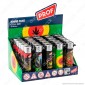 Prof Round Flint Accendino Maxi Fantasia Leaf - Box da 25 Accendini [TERMINATO]