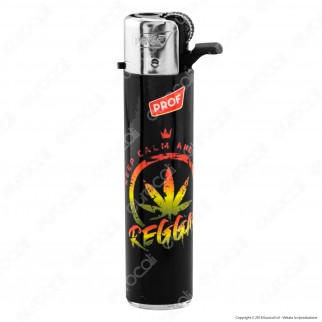 Prof Round Flint Accendino Maxi Fantasia Leaf - Serie di 5 Accendini