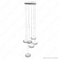 V-Tac Lampadario con Composizione LED Rotondo a Sospensione 76W con Driver Colore Bianco - SKU 40011