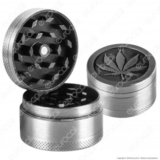 Champ Metal Leave Grinder Tritatabacco 3 Parti in Metallo