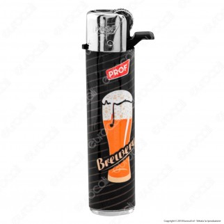 Prof Round Flint Accendino Maxi Fantasia Beer - Box da 25 Accendini