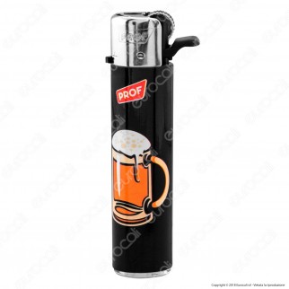 Prof Round Flint Accendino Maxi Fantasia Beer - Box da 25 Accendini