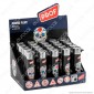 Prof Round Flint Accendino Maxi Fantasia Skulls - Box da 25 Accendini
