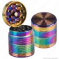 Immagine 1 - Grinder Tritatabacco 4 Parti in Metallo Rainwbow Ø38mm