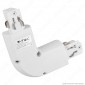 Immagine 1 - V-Tac Connettore L a 4 Poli Colore Bianco per Track Light - SKU 3529