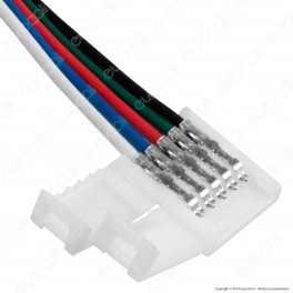 Connettore Flessibile per Strisce LED Multicolore RGB 5050 Clip 5 Pin - SKU 2587