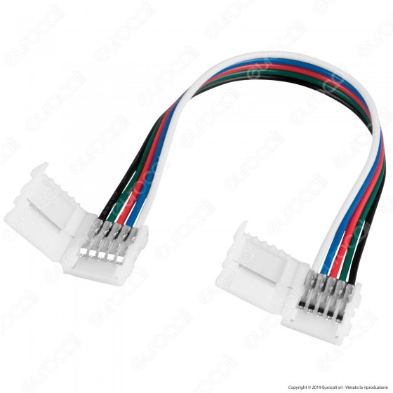 Connettore Flessibile per Strisce LED Multicolore RGB 5050 Clip 5 Pin - SKU 2587 Connettore Flessibile per Strisce LED Multicolore RGB 5050 Clip 5 Pin - SKU 2587
