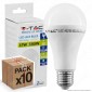 10 Lampadine LED V-Tac VT-2017 E27 17W Bulb A65 - Pack Risparmio