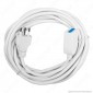 Immagine 2 - V-Tac Cavo Prolunga Spina e Presa Italiane 5 metri 10A Colore Bianco - SKU 8730