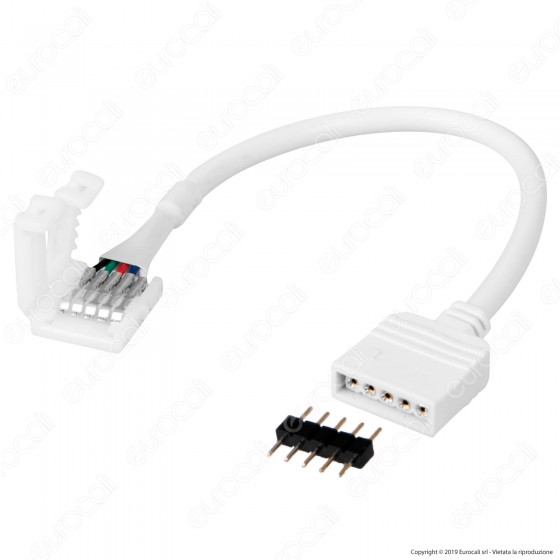 Acquista Connettore Clip 5 Pin RGB+W per Controller Strisce