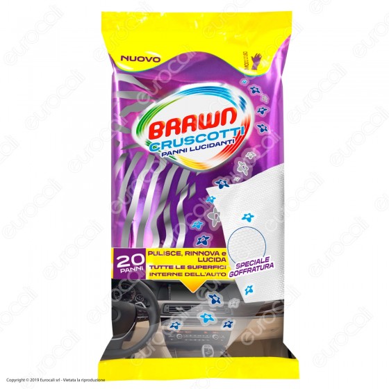 Brawn Cruscotti Panni Lucidanti per Interni dell'Auto - 20 panni Brawn Cruscotti Panni Lucidanti per Interni dell'Auto - 20 panni