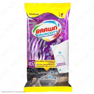 Brawn Cruscotti Panni Lucidanti per Interni dell'Auto - 20 panni