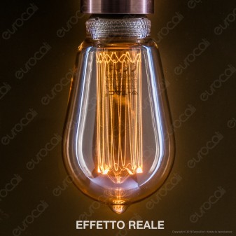 V-Tac VT-2185 Lampadina LED E27 4W Bulb ST64 Ambrata con Incisioni Laser - SKU 7474