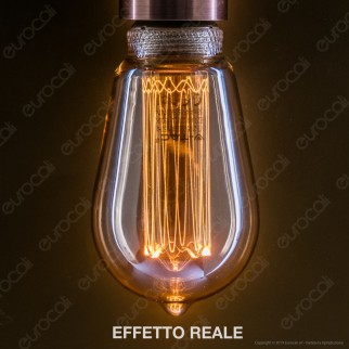 V-Tac VT-2185 Lampadina LED E27 4W Bulb ST64 Ambrata con Incisioni Laser - SKU 7474