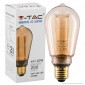 Immagine 1 - V-Tac VT-2185 Lampadina LED E27 4W Bulb ST64 Ambrata con Incisioni Laser - SKU 7474