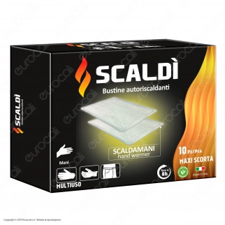Scaldì Salviette Scaldamani - 10 Bustine autoriscaldanti