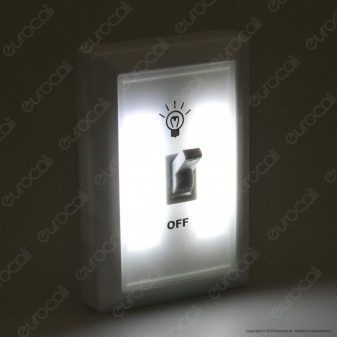 Intergross Switch Light Luce LED a Batteria con Interruttore a Levetta