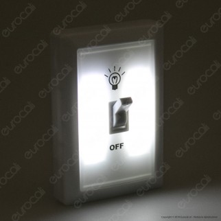 Intergross Switch Light Luce LED a Batteria con Interruttore a Levetta