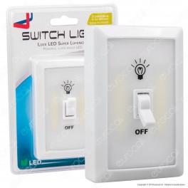 Intergross Switch Light Luce LED a Batteria con Interruttore a Levetta