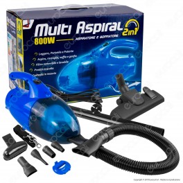 Intergross Multi Aspiral 2in1 Aspiratore e Soffiatore da 800W con 12 Accessori