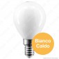 Immagine 2 - Intereurope Light Lampadina LED E14 4W MiniGlobo P45 Milky Filamento - mod. LL-HBFM1404C