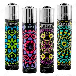 Clipper Large Fantasia Print Mandala - 4 Accendini