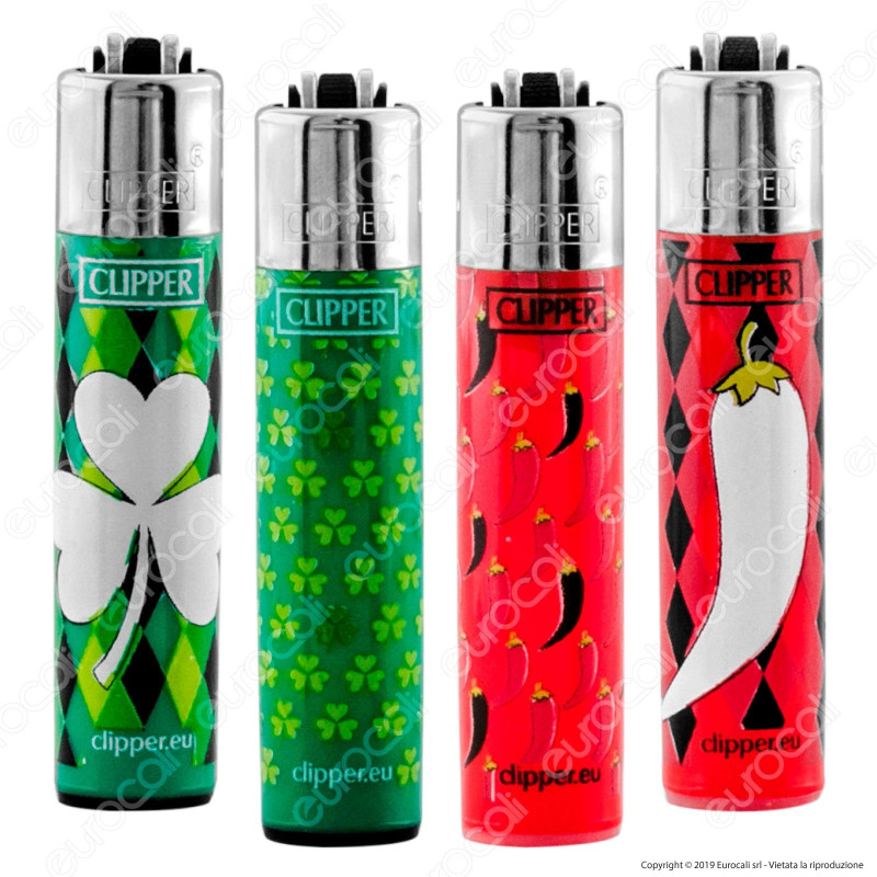 Clipper Micro Fantasia Fortuna Print 2 - 4 Accendini