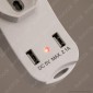 Immagine 3 - V-Tac Multipresa 3 Posti e 2 Prese USB Colore Bianco con Interruttore Luminoso - SKU 8745