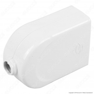 V-Tac Presa Singola 10/16A con Uscita Cavo Dritta Colore Bianco - SKU 8728