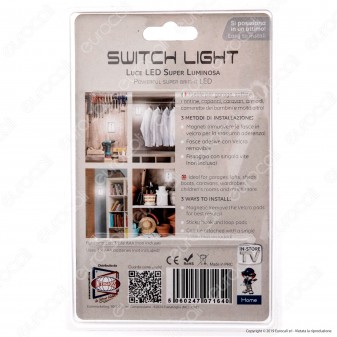 Intergross Switch Light Luce LED a Batteria con Interruttore a Levetta