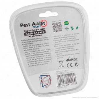 Intergross Pest Away Pocket Antizanzare Portatile ad Ultrasuoni