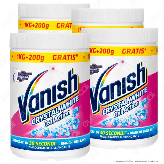 Kit Risparmio Vanish Crystal White Smacchiatore e Sbiancante in Kit Risparmio Vanish Crystal White Smacchiatore e Sbiancante in
