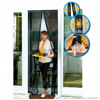 Kit 2 Buzz Away Intergross Zanzariera Magnetica con Chiusura Automatica